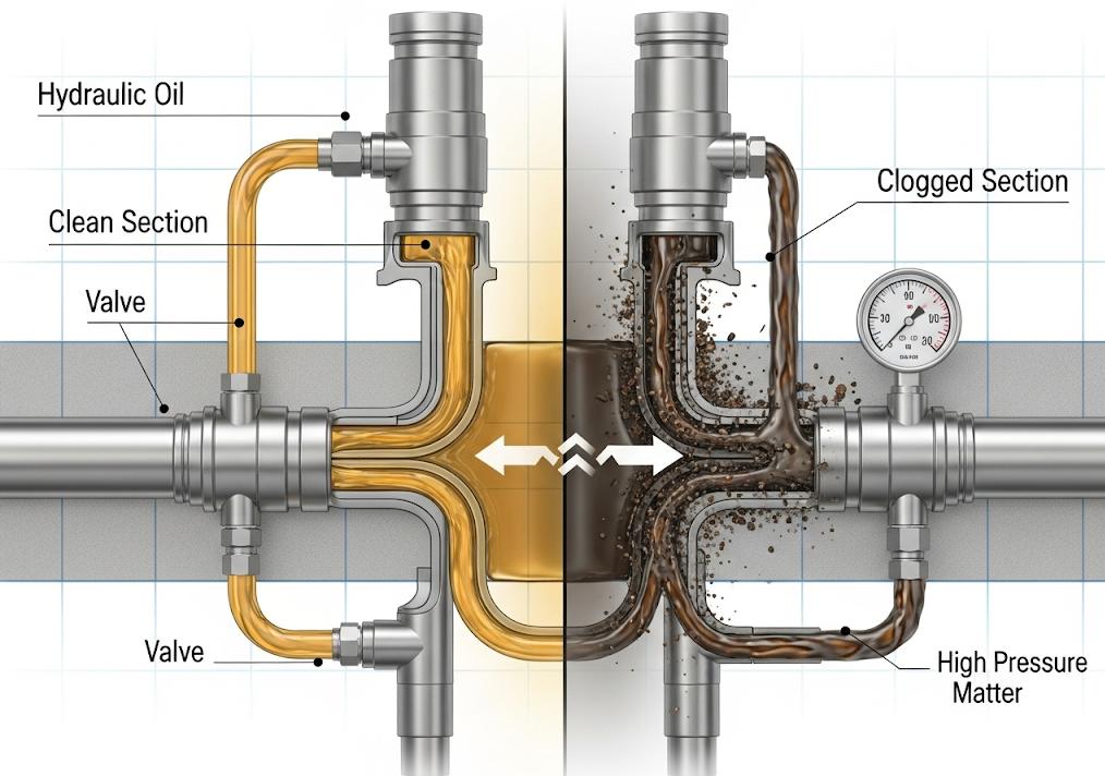 Dầu Thủy Lực và Vấn Đề Tắc Nghẽn Trong Hệ Thống Thủy Lực