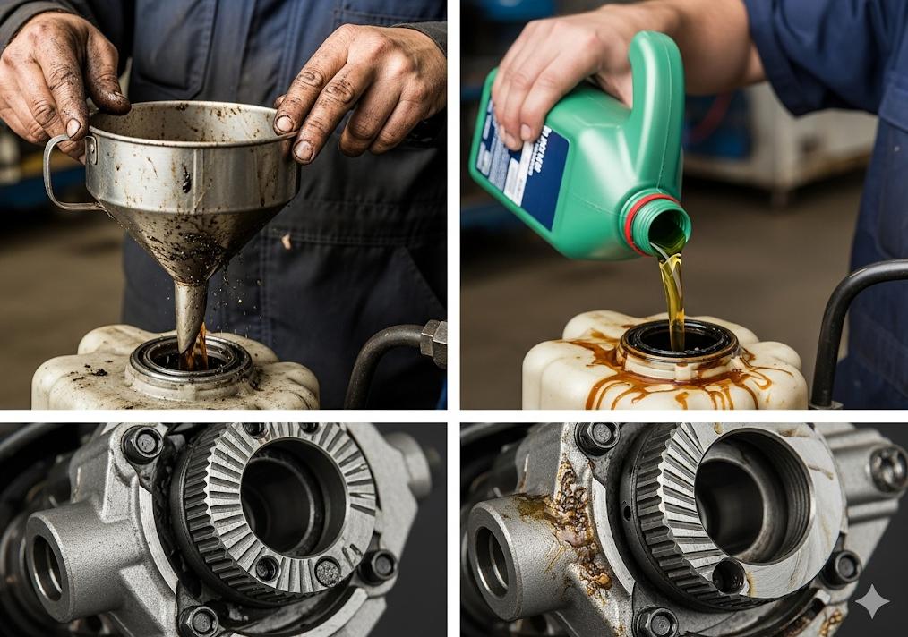 Những sai lầm phổ biến khi sử dụng dầu thủy lực